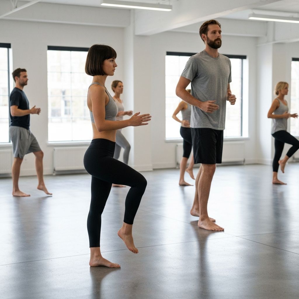 Menschen in kontrollierter Bewegung